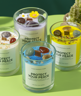 1 pc Crystal-Cut Glass Candle Romantic Soy Wax Scented Gift for Birthday & Home Decor, Luxury Guest Present