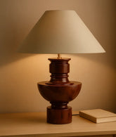 Red Rock Wooden Table Lamp