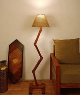 Angler Wooden Floor Lamp