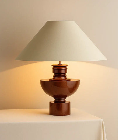 Red Rock Wooden Table Lamp