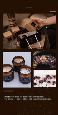 Luxury Perfume Candle Scented Candles Aromatherapy Bathroom Flowers Soy Wax Fragrance Gift Set Wholesale In Glass Jar With Lid