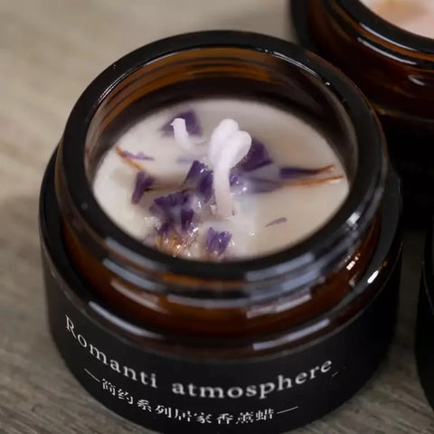 Luxury Perfume Candle Scented Candles Aromatherapy Bathroom Flowers Soy Wax Fragrance Gift Set Wholesale In Glass Jar With Lid