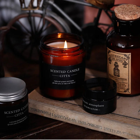 Luxury Perfume Candle Scented Candles Aromatherapy Bathroom Flowers Soy Wax Fragrance Gift Set Wholesale In Glass Jar With Lid