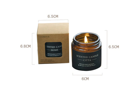 Luxury Perfume Candle Scented Candles Aromatherapy Bathroom Flowers Soy Wax Fragrance Gift Set Wholesale In Glass Jar With Lid