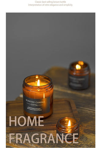 Luxury Perfume Candle Scented Candles Aromatherapy Bathroom Flowers Soy Wax Fragrance Gift Set Wholesale In Glass Jar With Lid