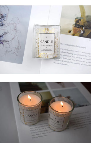 Romantic Soy Wax Scented Aromatic Candle Smokeless Floral Fragrance Candles Wedding Party Birthday Souvenir Guest Gift Candles