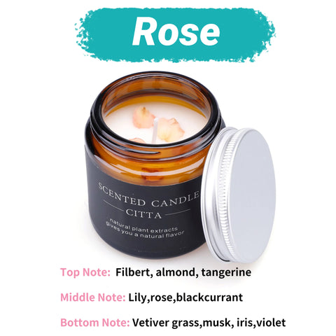 Luxury Perfume Candle Scented Candles Aromatherapy Bathroom Flowers Soy Wax Fragrance Gift Set Wholesale In Glass Jar With Lid