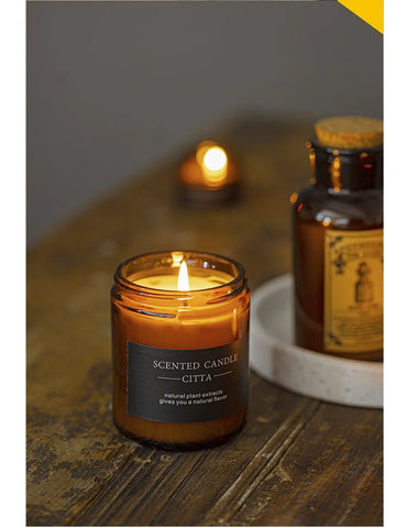 Luxury Perfume Candle Scented Candles Aromatherapy Bathroom Flowers Soy Wax Fragrance Gift Set Wholesale In Glass Jar With Lid