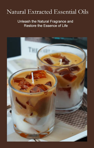 Scented Candles Coffee Flavored Candle Smokeless Soy Wax Candles Home Decoration m