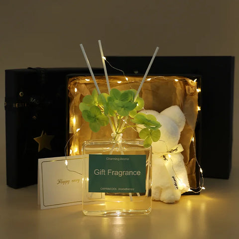 Birthday Party Set With No Fire Aromatherapy Essential Oil Bouquet Box For Girls' Bedroom Decoration Fragrance Gift