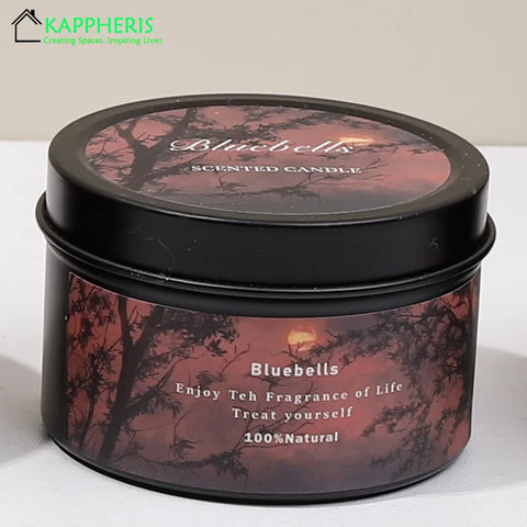 Scented Aromatic Candles Crystal Dried Flower Candle In Gold Tin Jars for Home Decoration Centerpiece Wedding Guest Gift Candles