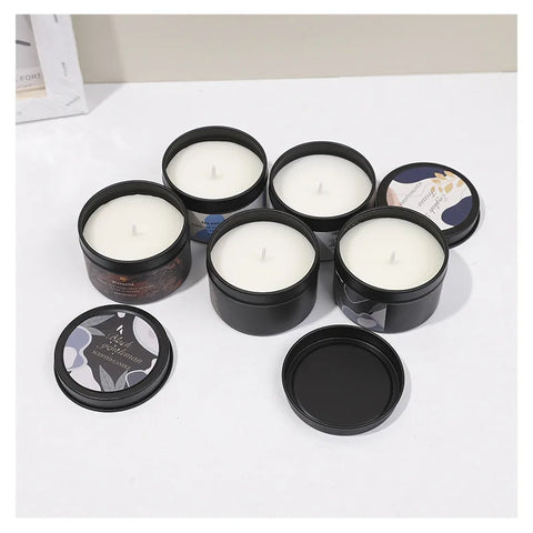 Scented Aromatic Candles Crystal Dried Flower Candle In Gold Tin Jars for Home Decoration Centerpiece Wedding Guest Gift Candles