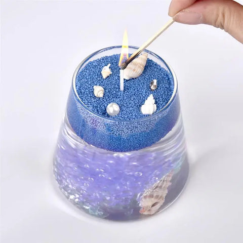 500g Colorful Sand Wax Particle Smokeless Layered Material DIY Sand Painting Wax Handmade Aromatherapy Candle Sand Wax