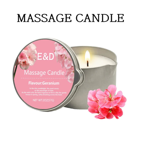 1pc Rose scented Home Body Oil aromatherapy Candle,Massage Oil Candle /2oz Massage Oil Candle forPure Relaxation and Home SPA