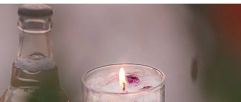 Real Flower Jelly Wax Scented Candle Bedroom Essential Oil Scented DIY Crystal Cup Wax with Hand Gift Fragrance