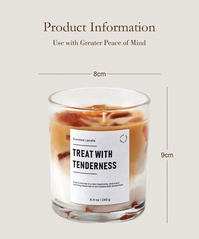 Scented Candles Coffee Flavored Candle Smokeless Soy Wax Candles Home Decoration m