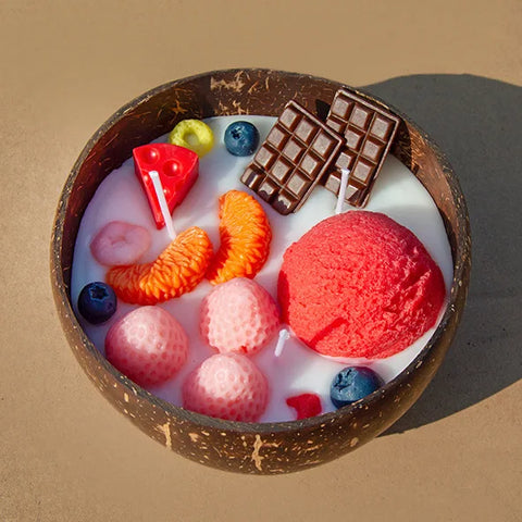 1pcs Coconut Shell Aromatherapy Candles Atmosphere Fragrance Bridesmaid Bridesmaid Gift for Guests Favors Room Decoration