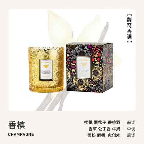 Candle Jar Glass Handmade Soybean Candles Home Decoration Romantic Fragrance Candle Wedding Gift Birthday Candle