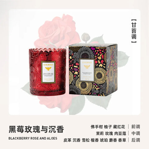 Candle Jar Glass Handmade Soybean Candles Home Decoration Romantic Fragrance Candle Wedding Gift Birthday Candle