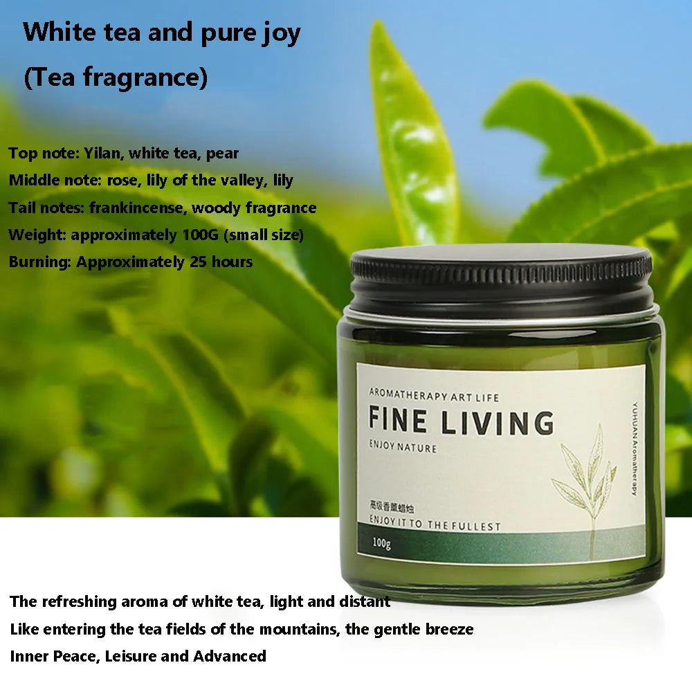Tea Aroma Candle Gift Box for Home Bedroom Long lasting Fragrance Expansion Plant Soy Wax Fragrance Ornament with Handheld Gift