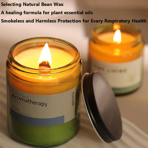 Tea Aroma Candle Gift Box for Home Bedroom Long lasting Fragrance Expansion Plant Soy Wax Fragrance Ornament with Handheld Gift