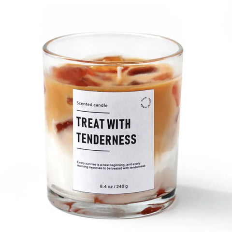 Scented Candles Coffee Flavored Candle Smokeless Soy Wax Candles Home Decoration m
