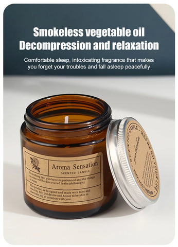 Smokeless Aromatic Scented Candle Handmade Soybean Wax Candles Festival Wedding Birthday Party Gift Glass Cup Home Decoration