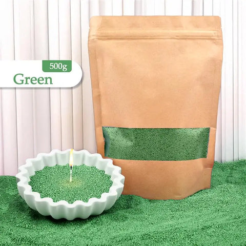 500g Colorful Sand Wax Particle Smokeless Layered Material DIY Sand Painting Wax Handmade Aromatherapy Candle Sand Wax