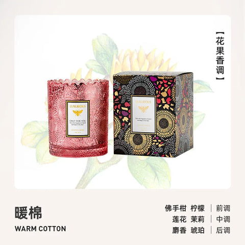 Candle Jar Glass Handmade Soybean Candles Home Decoration Romantic Fragrance Candle Wedding Gift Birthday Candle