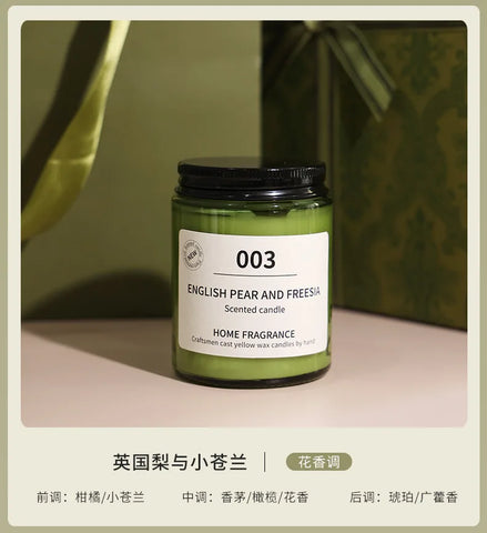 Scented candle gift set. Bedroom girl fragrance home fragrance. Birthday gift romance kit Rattan Fragrance cup wax soap gift box