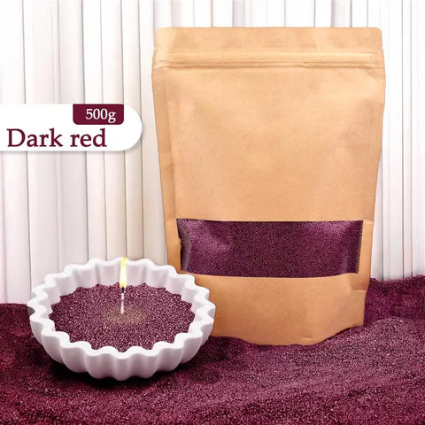 500g Colorful Sand Wax Particle Smokeless Layered Material DIY Sand Painting Wax Handmade Aromatherapy Candle Sand Wax