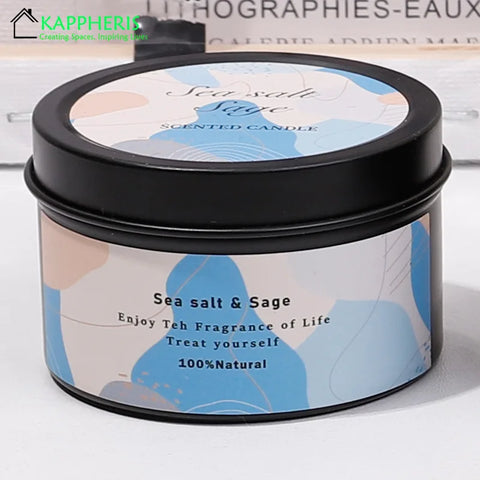 Scented Aromatic Candles Crystal Dried Flower Candle In Gold Tin Jars for Home Decoration Centerpiece Wedding Guest Gift Candles