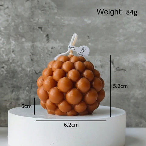 Decorative Cylindrical scented candle twist stripe  home ornament  geometric art Restaurant Hotel decoration