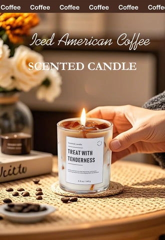 Scented Candles Coffee Flavored Candle Smokeless Soy Wax Candles Home Decoration m