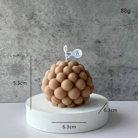 Decorative Cylindrical scented candle twist stripe  home ornament  geometric art Restaurant Hotel decoration