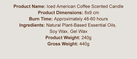 Scented Candles Coffee Flavored Candle Smokeless Soy Wax Candles Home Decoration m