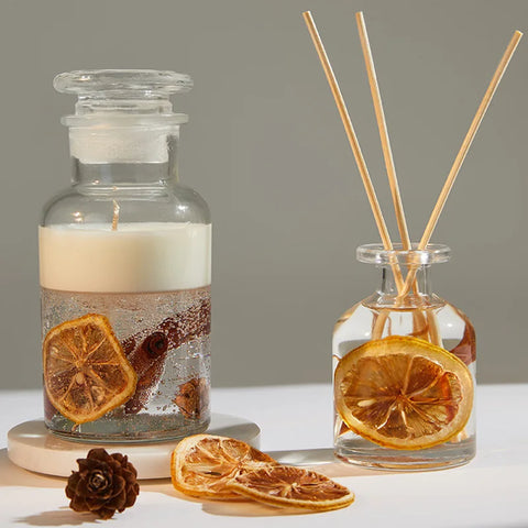 Handmade Aroma Candle Gift Box Dried Flower Fragrance Essential Oil Accompanying Gift Birthday Christmas Gift Holiday Decoration