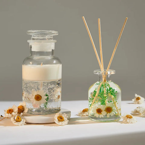 Handmade Aroma Candle Gift Box Dried Flower Fragrance Essential Oil Accompanying Gift Birthday Christmas Gift Holiday Decoration