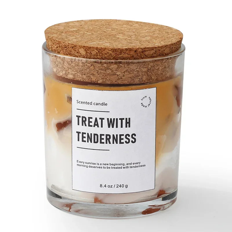 Scented Candles Coffee Flavored Candle Smokeless Soy Wax Candles Home Decoration m