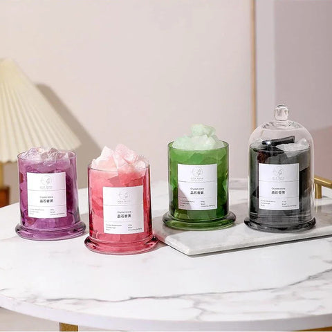 1pc Empty Glass Display Dome For Dining Table Decoration With Base Cake Cupcake Cover For Gold Rose Display Succulents Candle