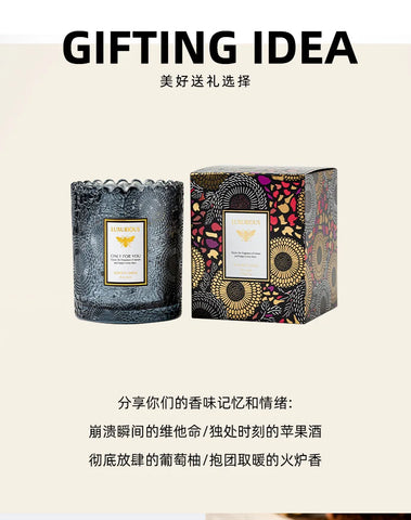 Candle Jar Glass Handmade Soybean Candles Home Decoration Romantic Fragrance Candle Wedding Gift Birthday Candle