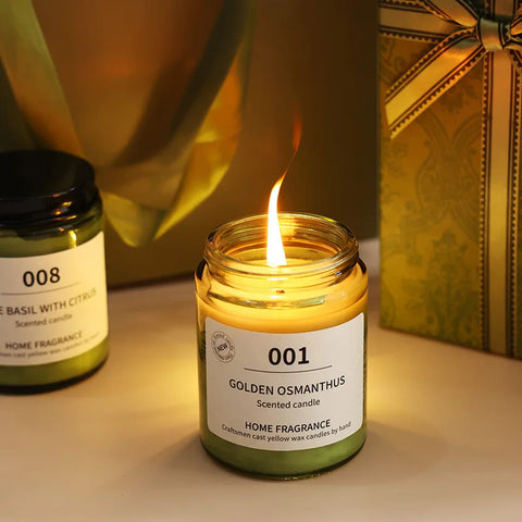 Scented candle gift set. Bedroom girl fragrance home fragrance. Birthday gift romance kit Rattan Fragrance cup wax soap gift box