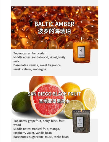 Lace CupHome Use For Bedroom Aromatherapy Candle To Aid Sleep Lace Glass Cup Soy Wax Candle Gift Romatherapy Candle Long-lasting