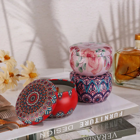 Iron can, soy wax, aromatherapy candles, smokeless fragrance candles, birthday gifts, and souvenirs