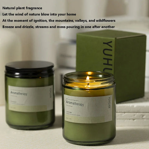 Tea Aroma Candle Gift Box for Home Bedroom Long lasting Fragrance Expansion Plant Soy Wax Fragrance Ornament with Handheld Gift