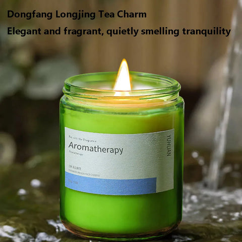 Tea Aroma Candle Gift Box for Home Bedroom Long lasting Fragrance Expansion Plant Soy Wax Fragrance Ornament with Handheld Gift