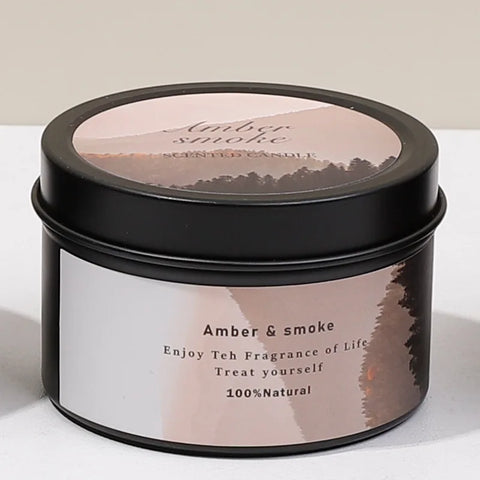 Scented Aromatic Candles Crystal Dried Flower Candle In Gold Tin Jars for Home Decoration Centerpiece Wedding Guest Gift Candles