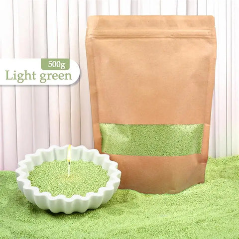 500g Colorful Sand Wax Particle Smokeless Layered Material DIY Sand Painting Wax Handmade Aromatherapy Candle Sand Wax