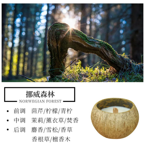 1pcs Coconut Shell Aromatherapy Candles Atmosphere Fragrance Bridesmaid Bridesmaid Gift for Guests Favors Room Decoration