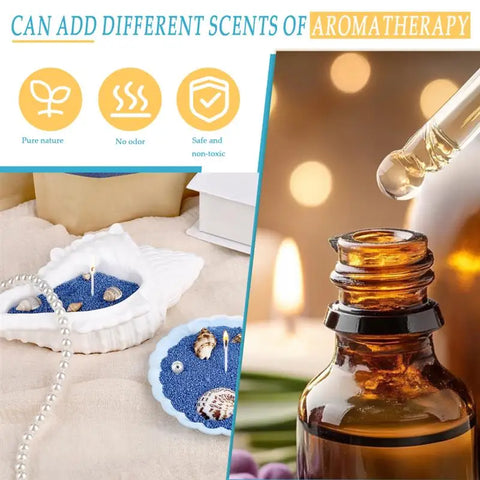 500g Colorful Sand Wax Particle Smokeless Layered Material DIY Sand Painting Wax Handmade Aromatherapy Candle Sand Wax